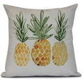 thumbnail image 1 of Simply Daisy, 3 Pineapples, Geometric Print Outdoor Pillow, 1 of 2