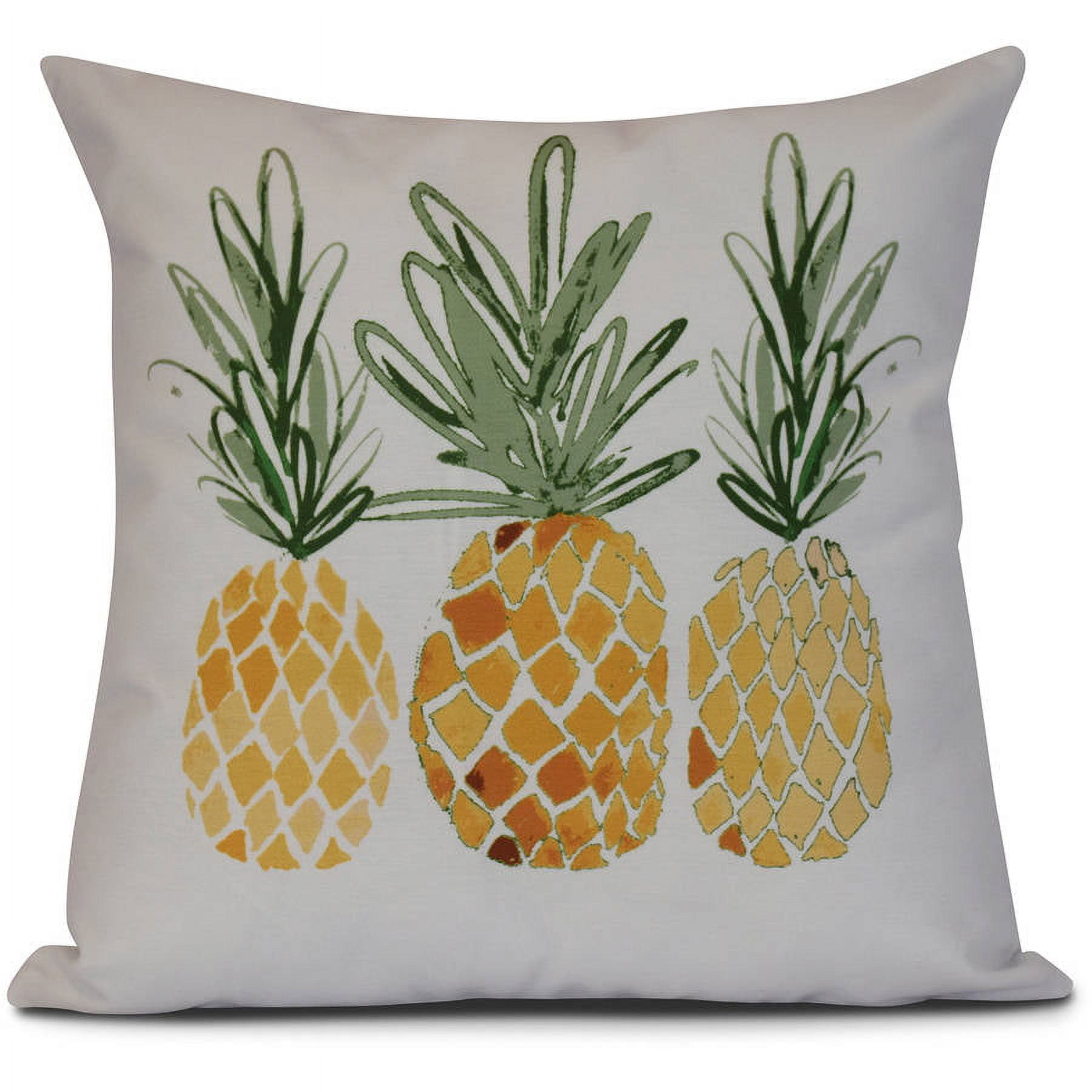 Simply Daisy, 3 Pineapples, Geometric Print Pillow