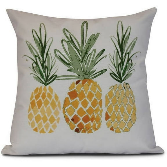 Simply Daisy, 3 Pineapples, Geometric Print Pillow