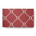 thumbnail image 1 of Simply Daisy 3' x 5' Ahoy! Nautical Chenille Rug, Ligonberry Red, 1 of 4