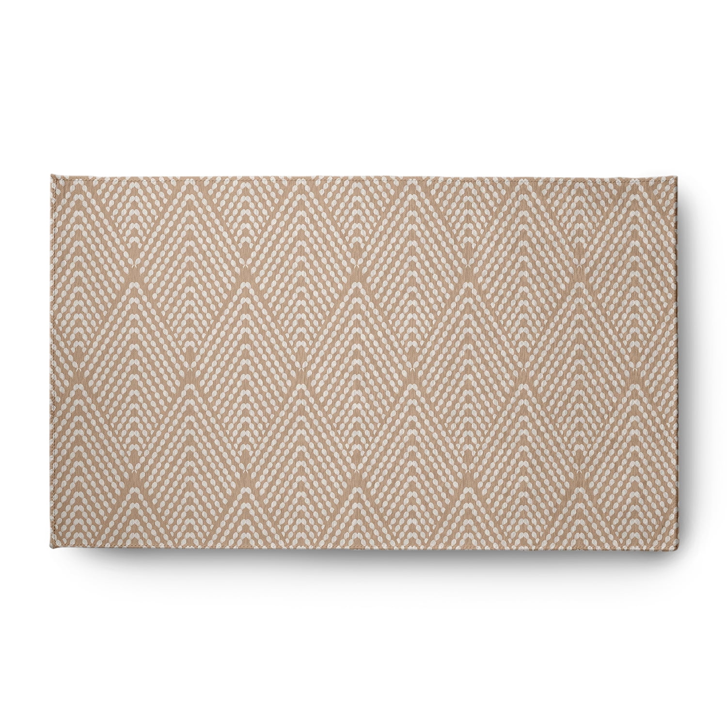 Simply Daisy 3' x 5' Basswood Brown Lifeflor Diamond Spring Chenille Indoor/Outdoor Rug