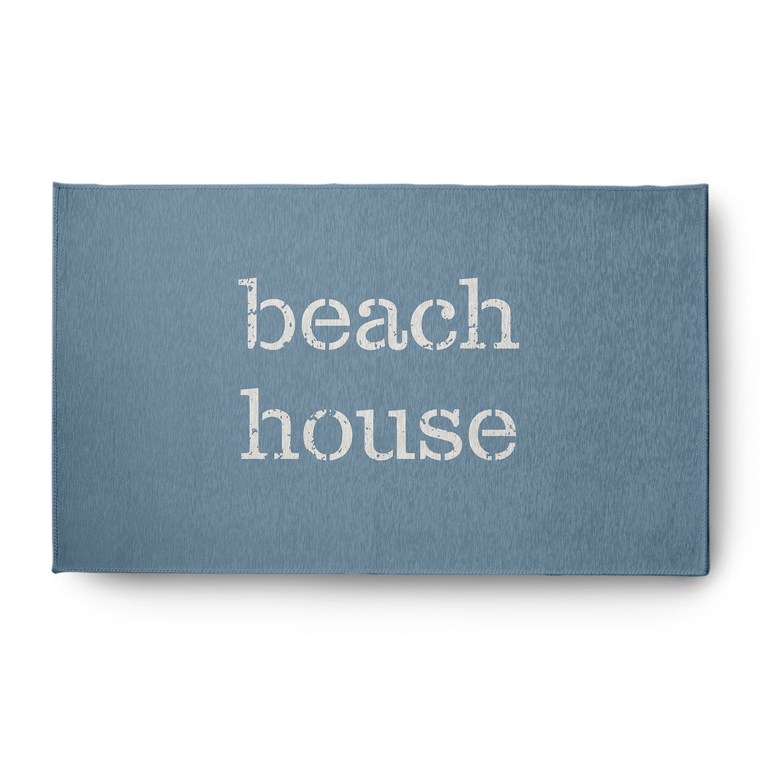 Simply Daisy 3' x 5' Beach House Nautical Chenille Rug, Dusty Smoke