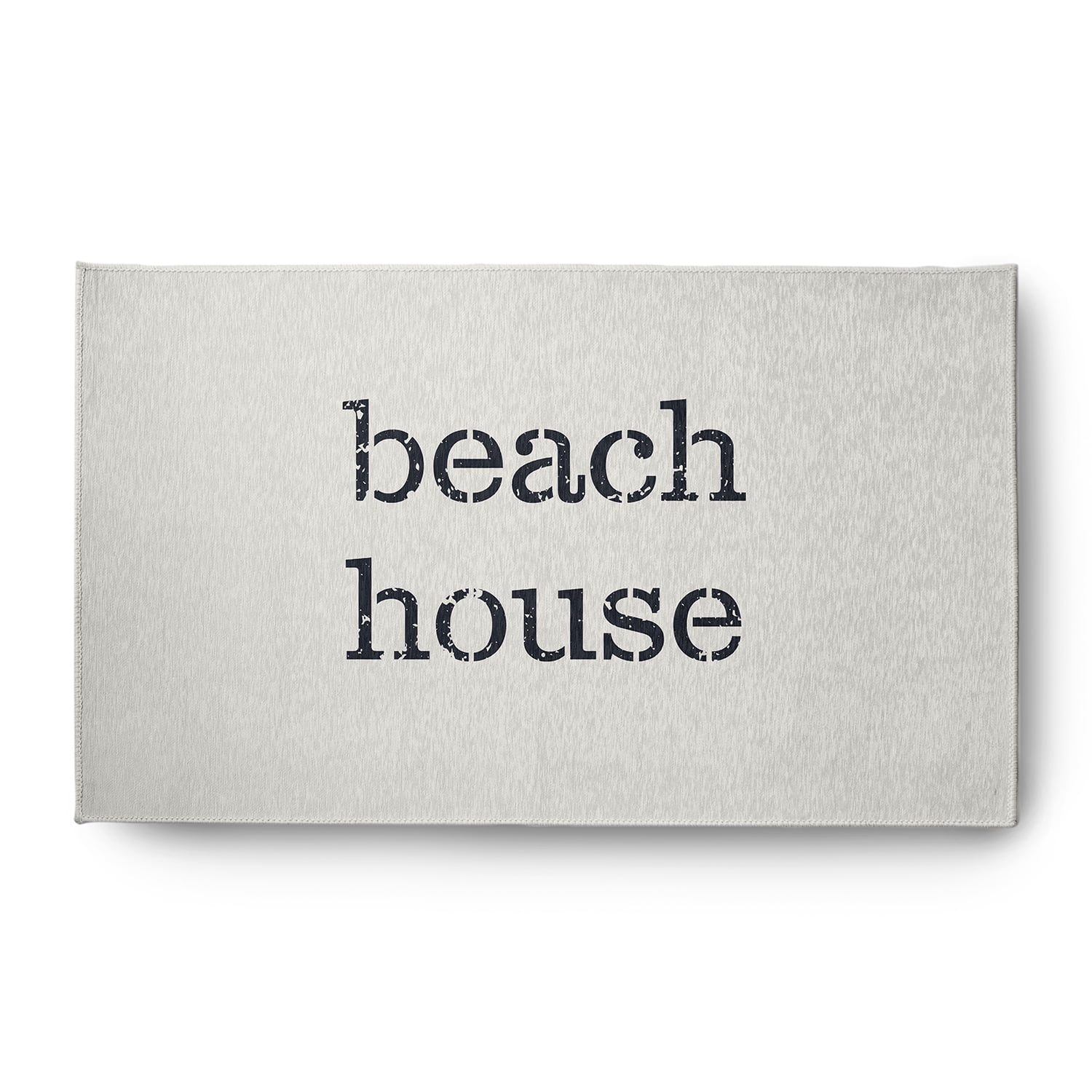 Simply Daisy 3' x 5' Beach House Nautical Chenille Rug, White