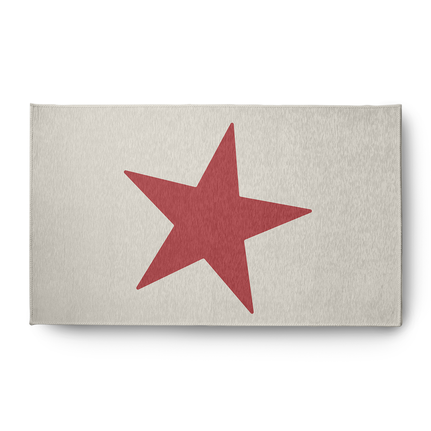 Simply Daisy 3' x 5' Big Star Chenille Rug, Ligonberry Red
