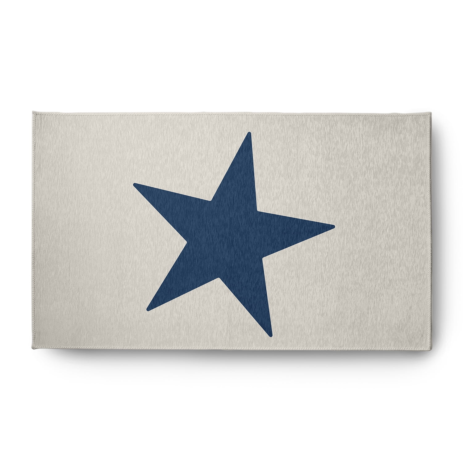 Simply Daisy 3' x 5' Big Star Chenille Rug, Nautical Blue