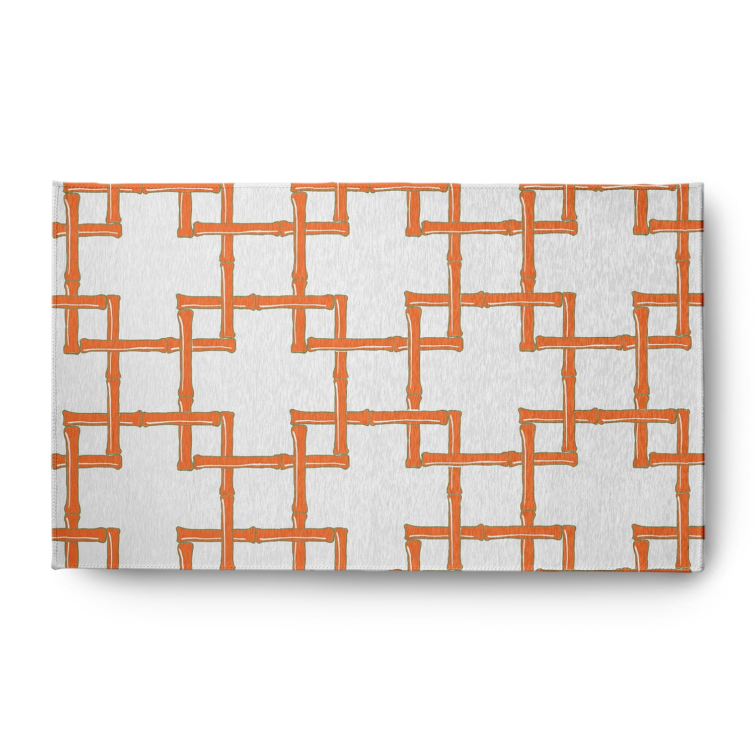 Simply Daisy 3' x 5' Blood Orange Bamboo Spring Chenille Rug