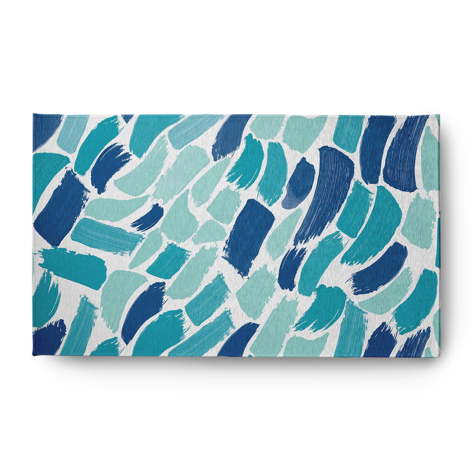 Simply Daisy 3' x 5' Blue Wenstry Spring Chenille Rug