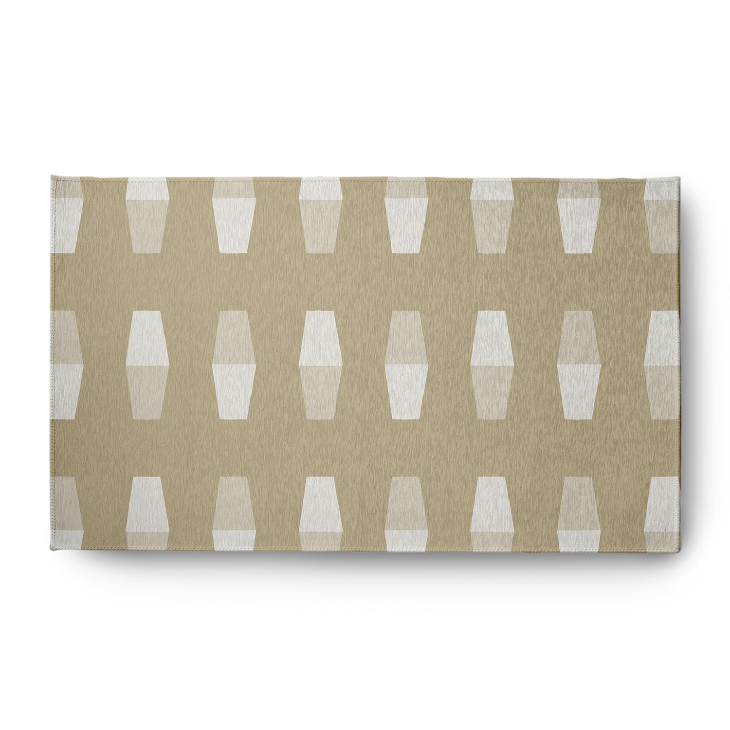 Simply Daisy 3' x 5' Bowling Pins Nautical Chenille Rug, Taupe