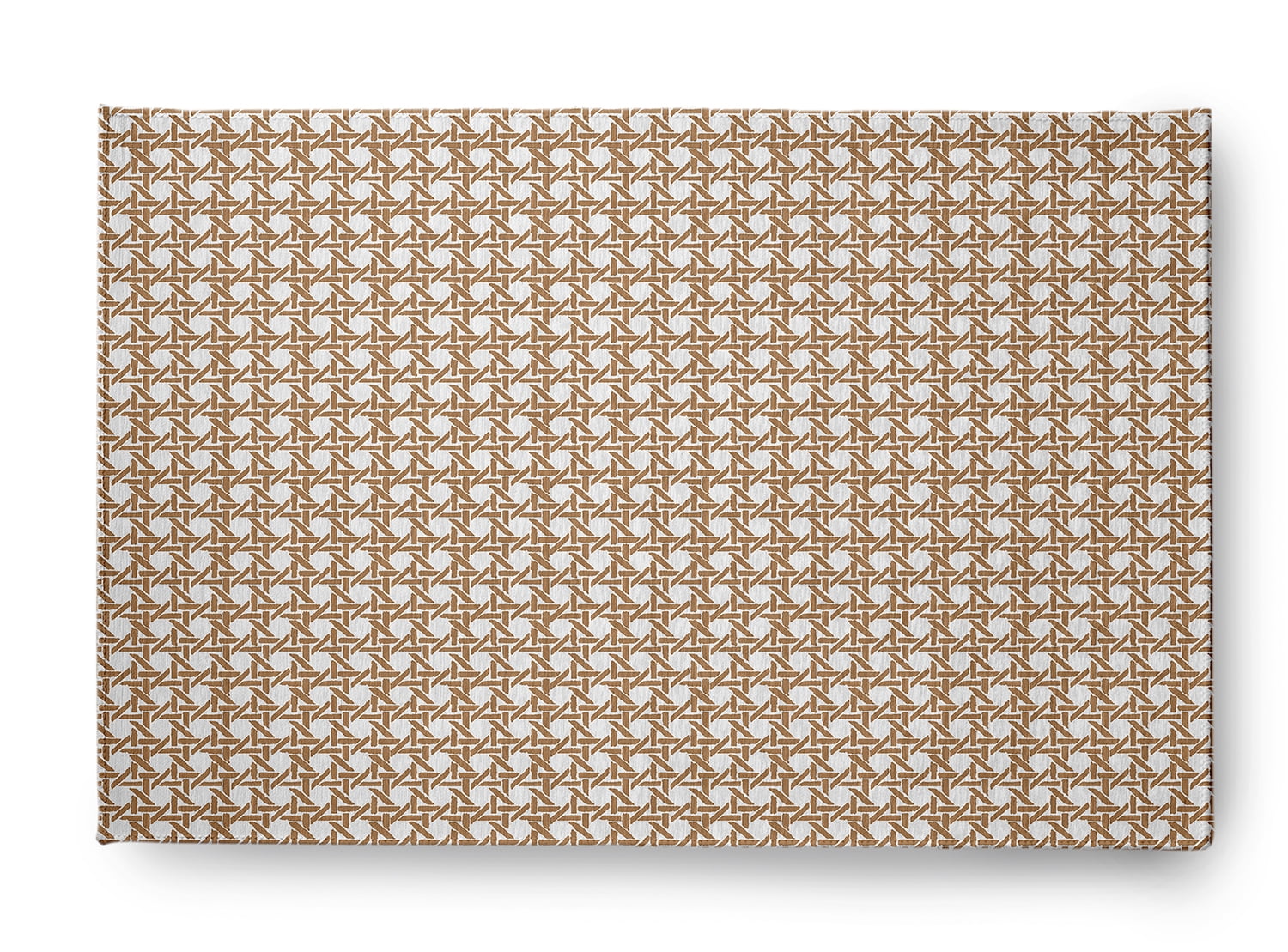 Caramel Chenille Geometric Rectangular Rug 3' x 5'