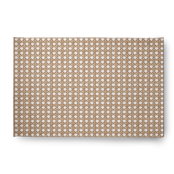 Simply Daisy 3' x 5' Caramel Rattan Geometric Rug