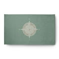 thumbnail image 1 of Simply Daisy 3' x 5' Compass Nautical Chenille Rug, Sage, 1 of 4