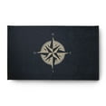 thumbnail image 1 of Simply Daisy 3' x 5' Compass Nautical Chenille Rug, Shark Blue, 1 of 4