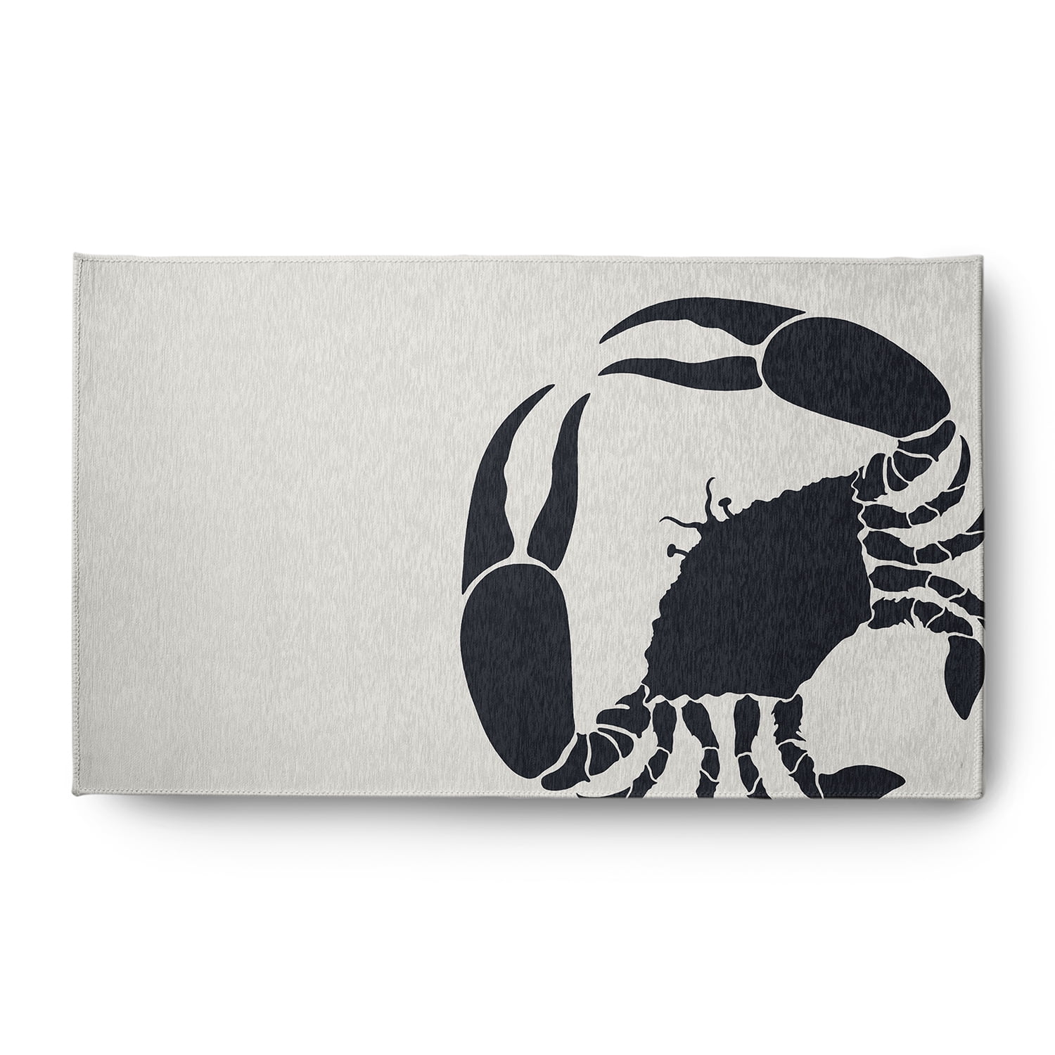 Simply Daisy 3' x 5' Crab Dip Nautical Chenille Rug, Shark Blue