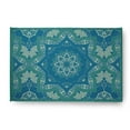 thumbnail image 1 of Simply Daisy 3' x 5' Desert Turquoise Shawl Rug, 1 of 5