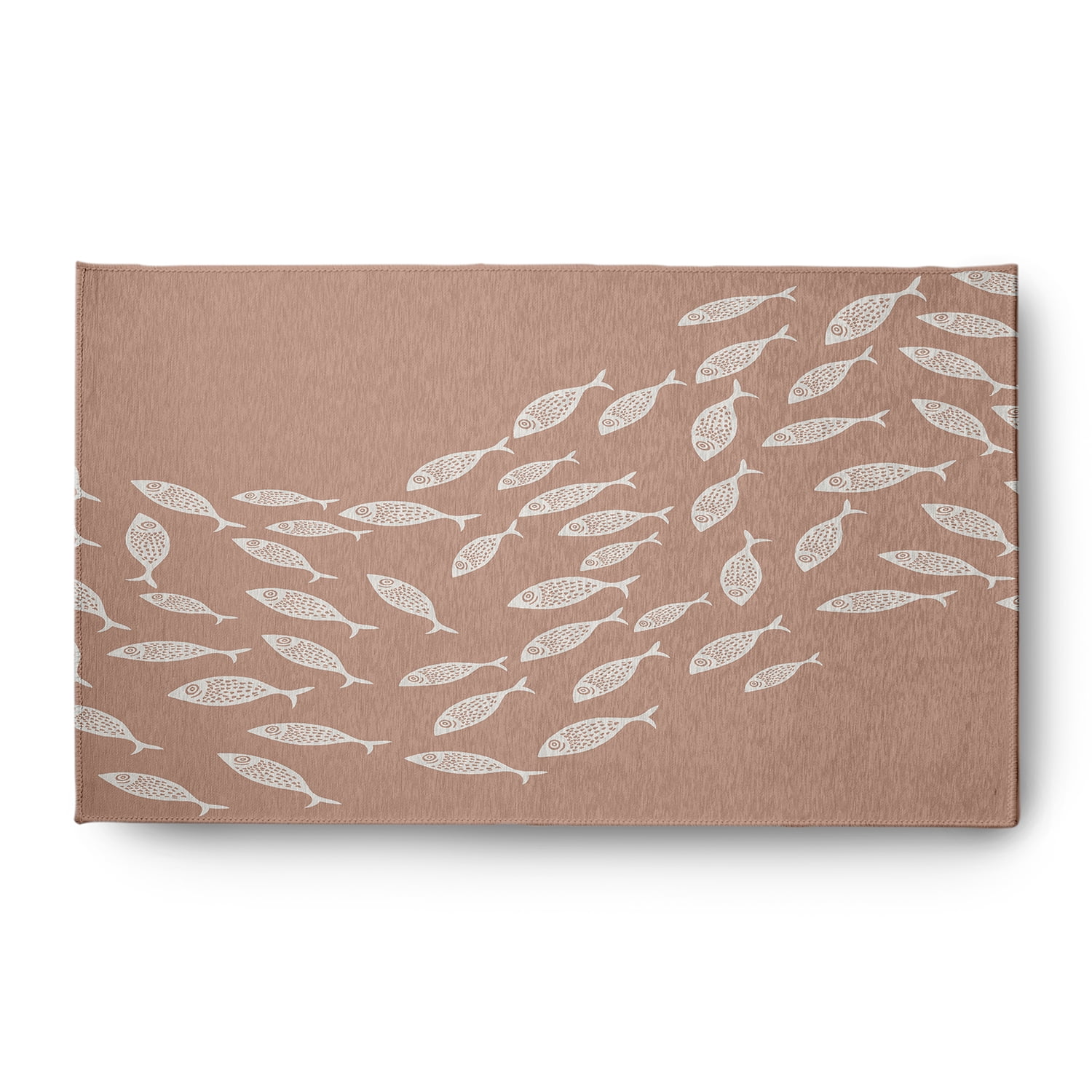Simply Daisy 3' x 5' Escuela Nautical Chenille Rug, Mauve