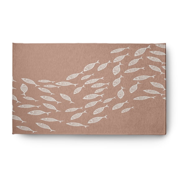 Simply Daisy 3' x 5' Escuela Nautical Chenille Rug, Mauve