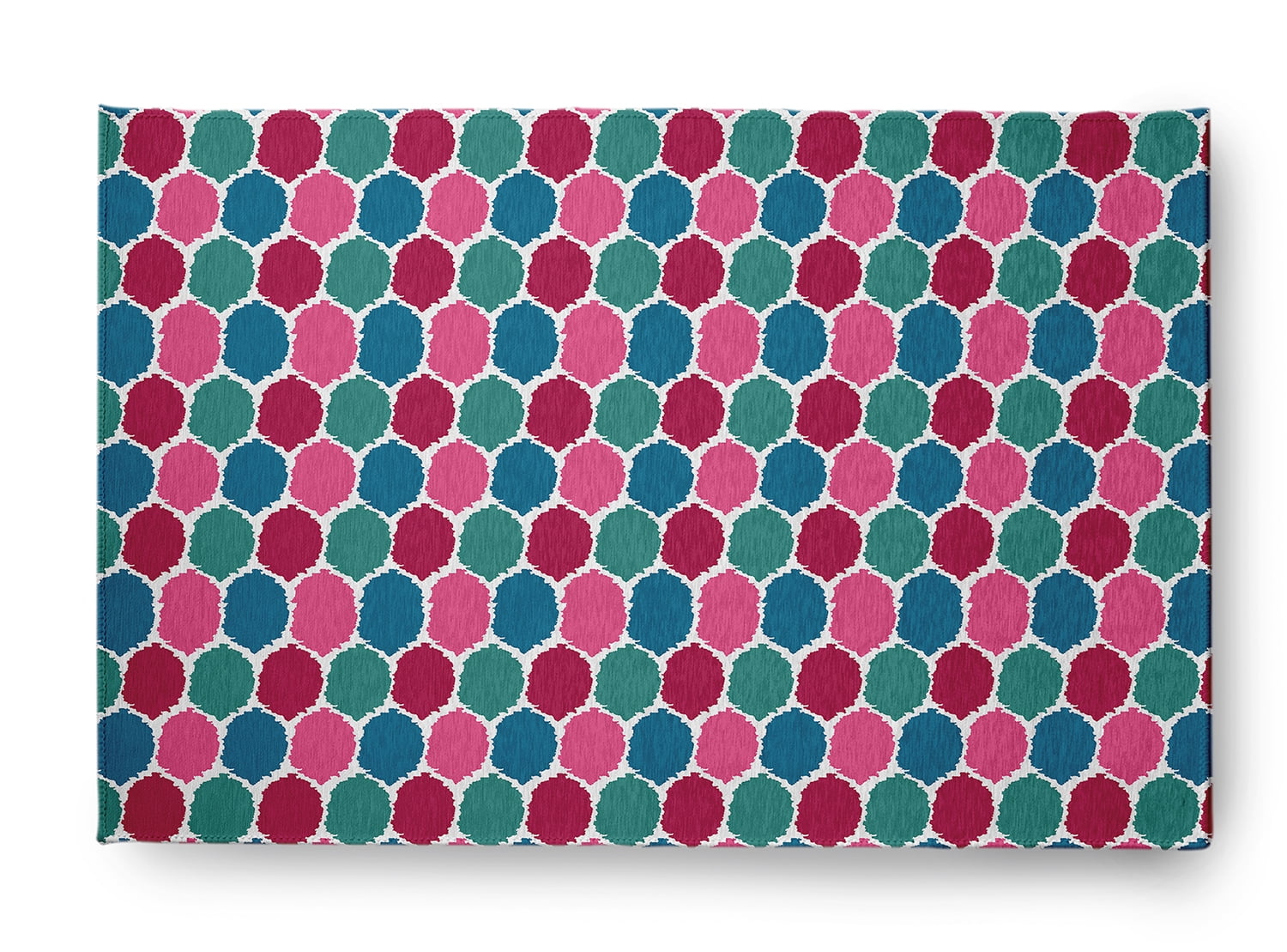 Simply Daisy 3' x 5' Fuschia GeometricIndoor/outdoor Rug