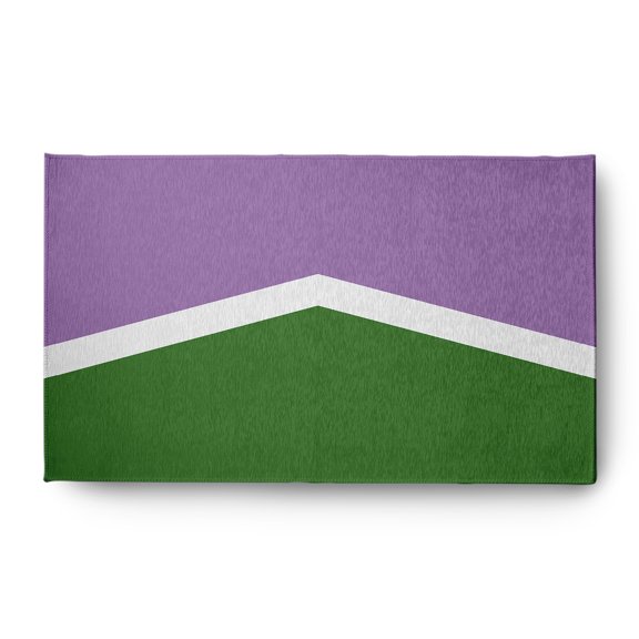 Simply Daisy 3' x 5' Genderqueer Chevron Genderqueer Chevron Chenille Indoor/Outdoor Rug