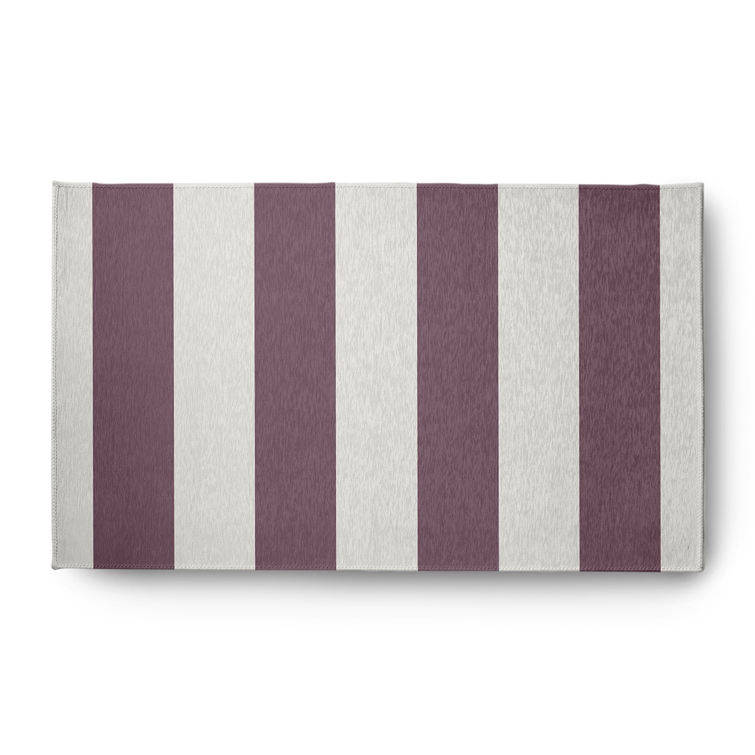 Simply Daisy 3' x 5' Graduated Stripe Chenille Rug, Dusty Purple