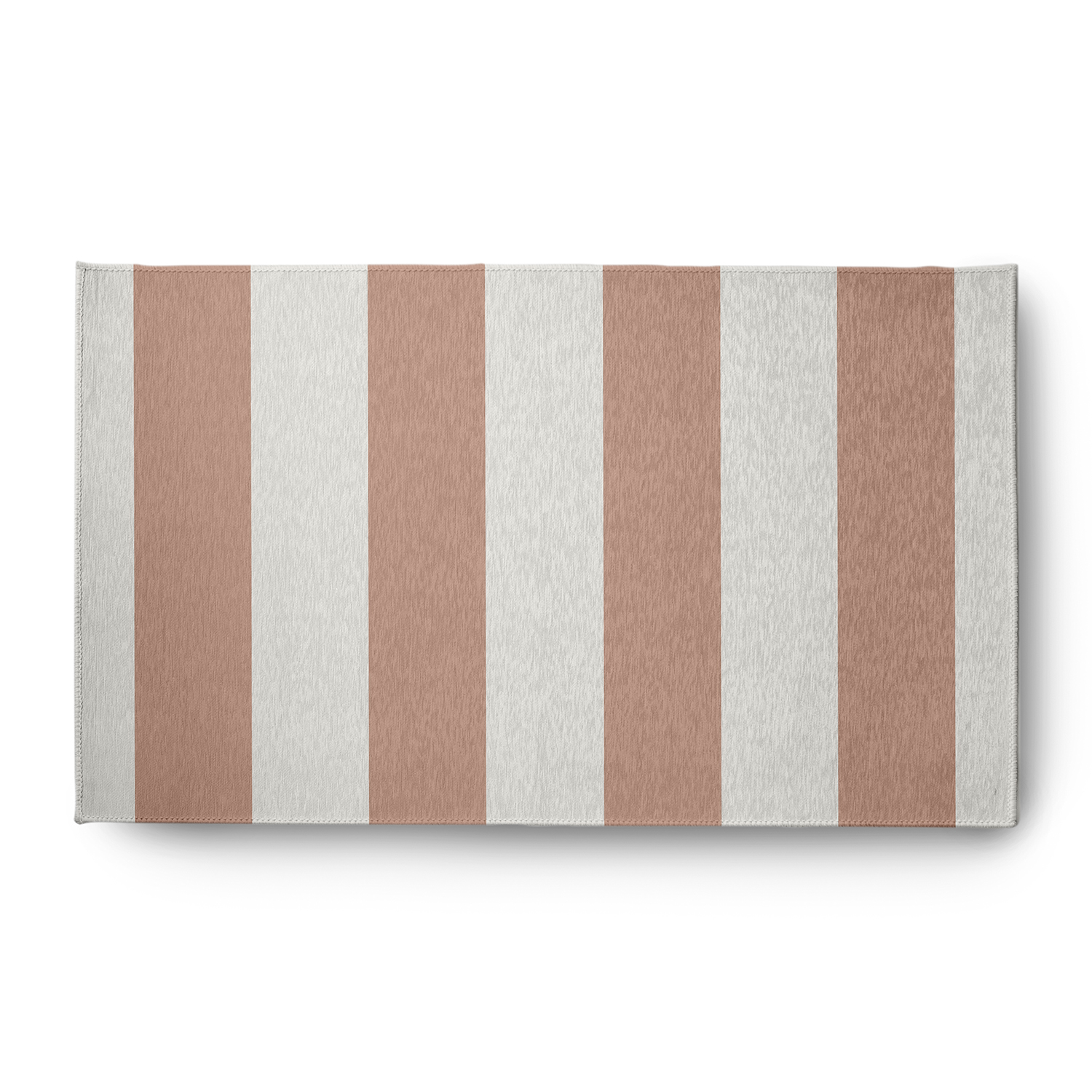 Simply Daisy 3' x 5' Graduated Stripe Chenille Rug, Mauve