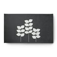thumbnail image 1 of Simply Daisy 3' x 5' Gray Simple Stems Spring Chenille Indoor/Outdoor Rug, 1 of 4