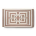 thumbnail image 1 of Simply Daisy 3' x 5' Greek New Key Nautical Chenille Rug, Mauve, 1 of 4