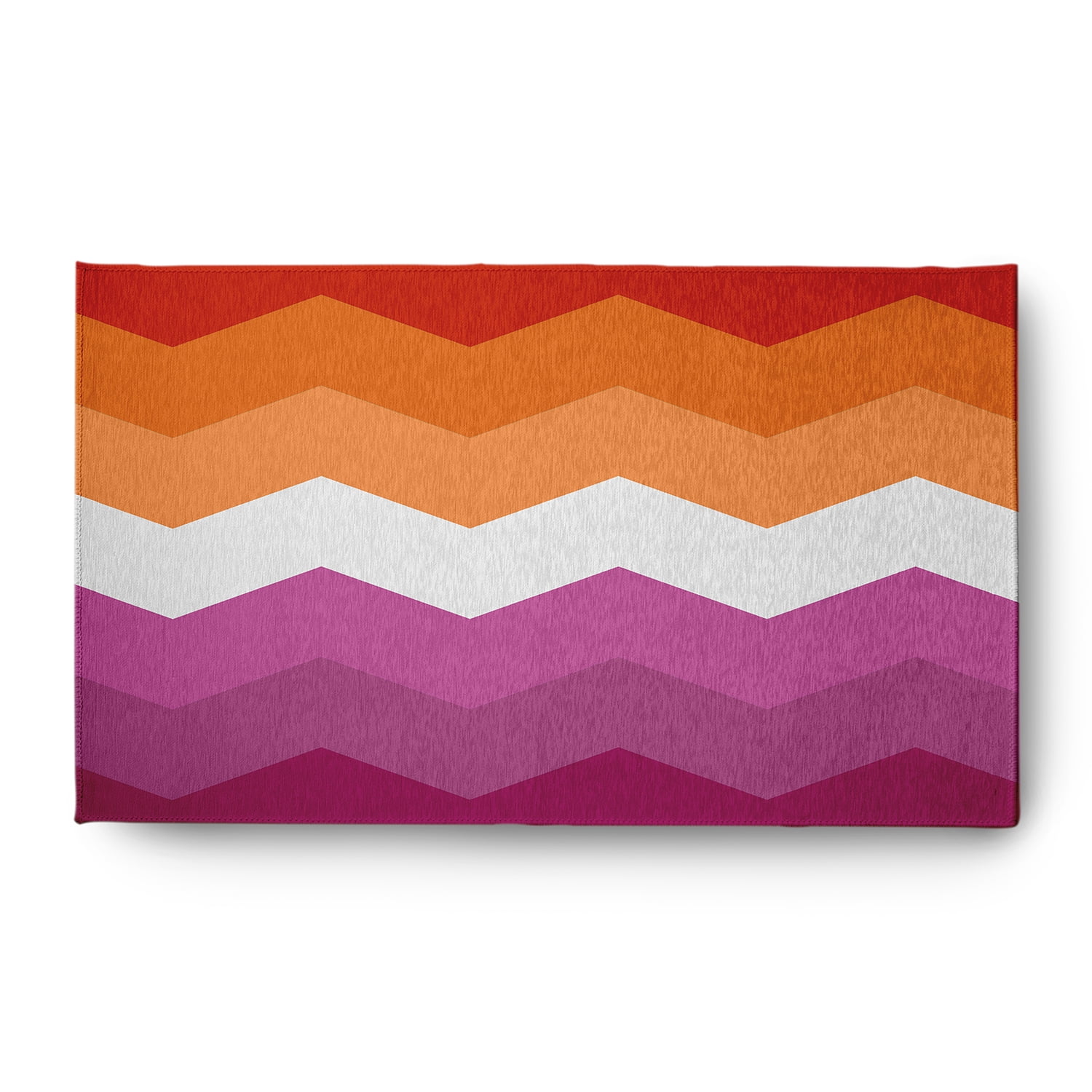 Simply Daisy 3' x 5' Inclusive Lesbian Chevron Inclusive Lesbian Chevron Chenille Indoor/Outdoor Rug