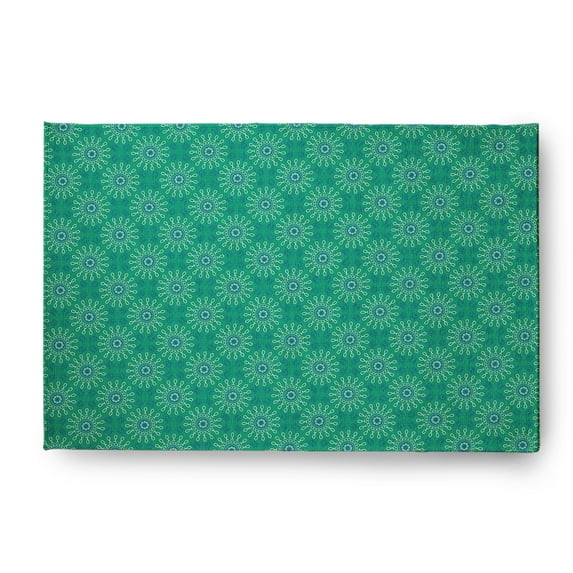 Simply Daisy 3' x 5' Kelly Green Sun Tile Rug