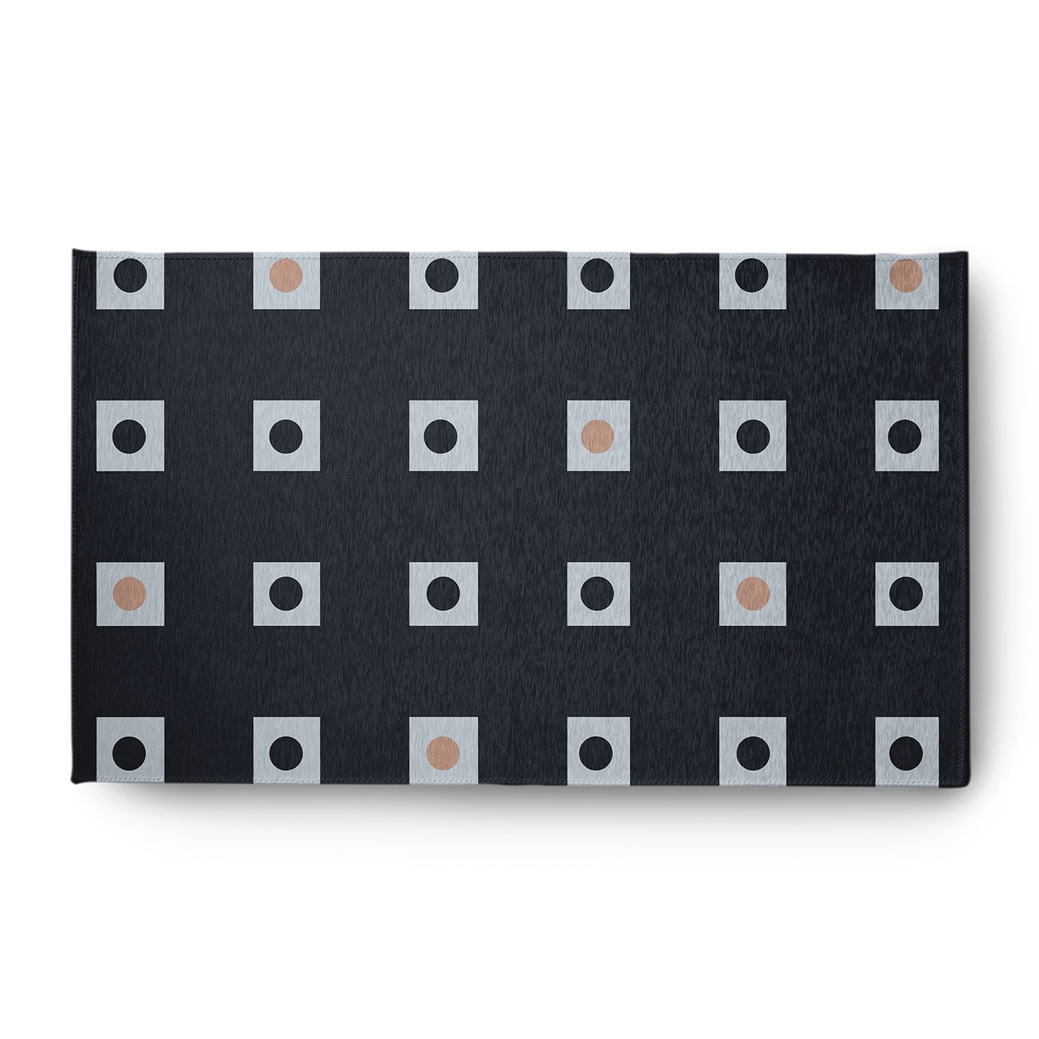 Simply Daisy 3' x 5' Li'l Boxes Chenille Rug, Shark Blue