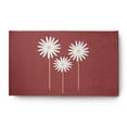 thumbnail image 1 of Simply Daisy 3' x 5' Ligonberry Red Floral Print Spring Chenille Rug, 1 of 5