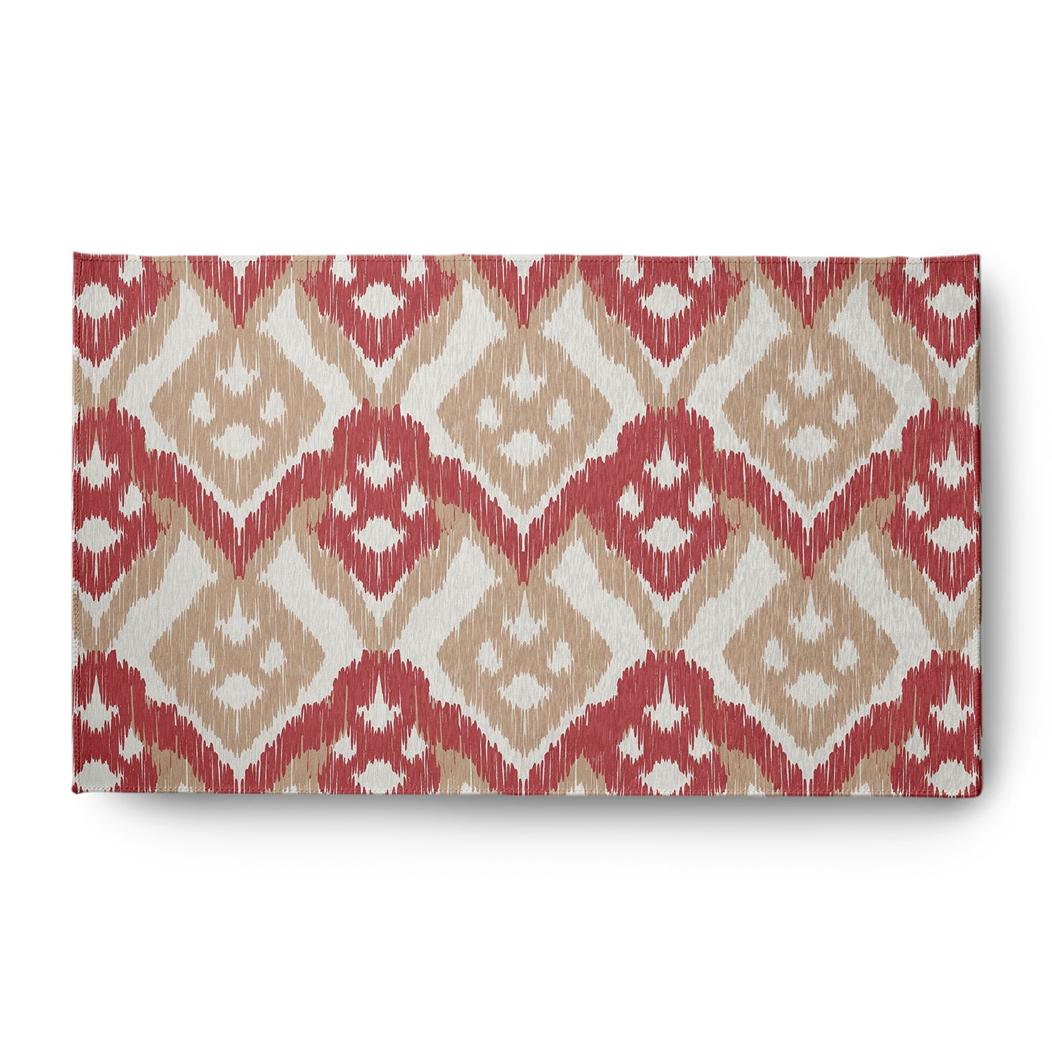 Simply Daisy 3' x 5' Ligonberry Red Hipster Spring Chenille Indoor/Outdoor Rug