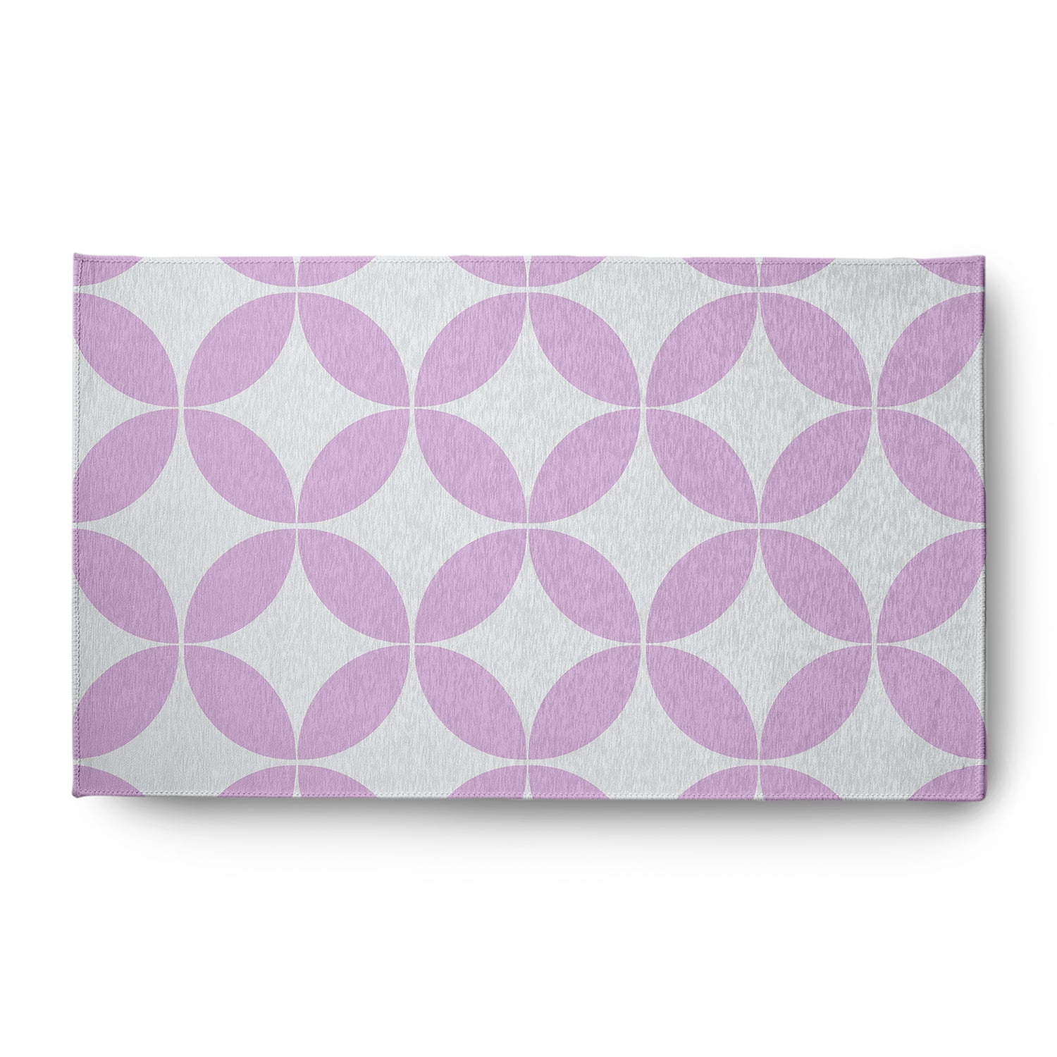 Simply Daisy 3' x 5' Lilac Eye Opener Spring Chenille Indoor/Outdoor Rug