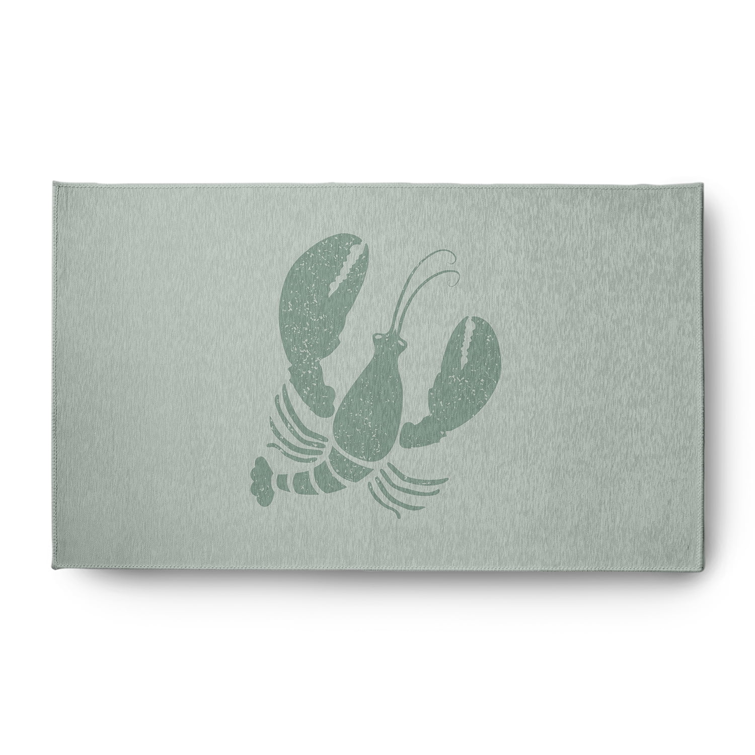 Simply Daisy 3' x 5' Lobster Nautical Chenille Rug, Sage