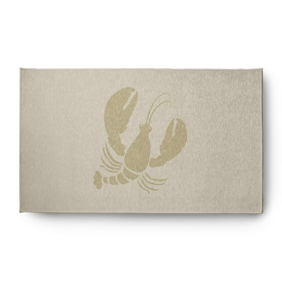 Simply Daisy 3' x 5' Lobster Nautical Chenille Rug, Taupe