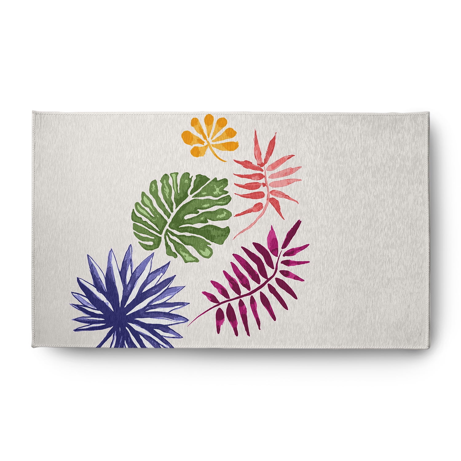 Simply Daisy 3' x 5' Multi Brambles Spring Chenille Indoor/Outdoor Rug