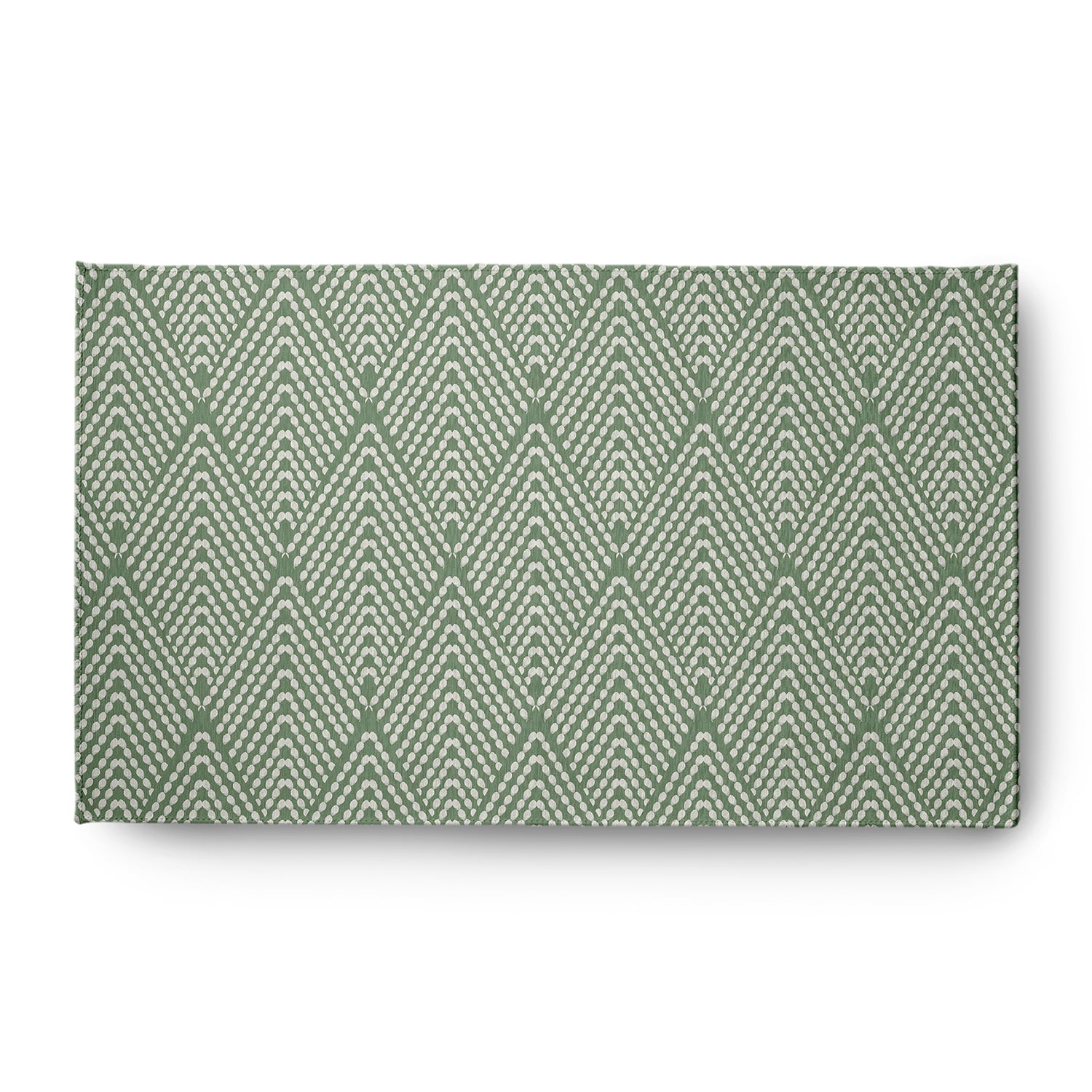 Simply Daisy 3' x 5' Muted Green Lifeflor Diamond Spring Chenille Rug