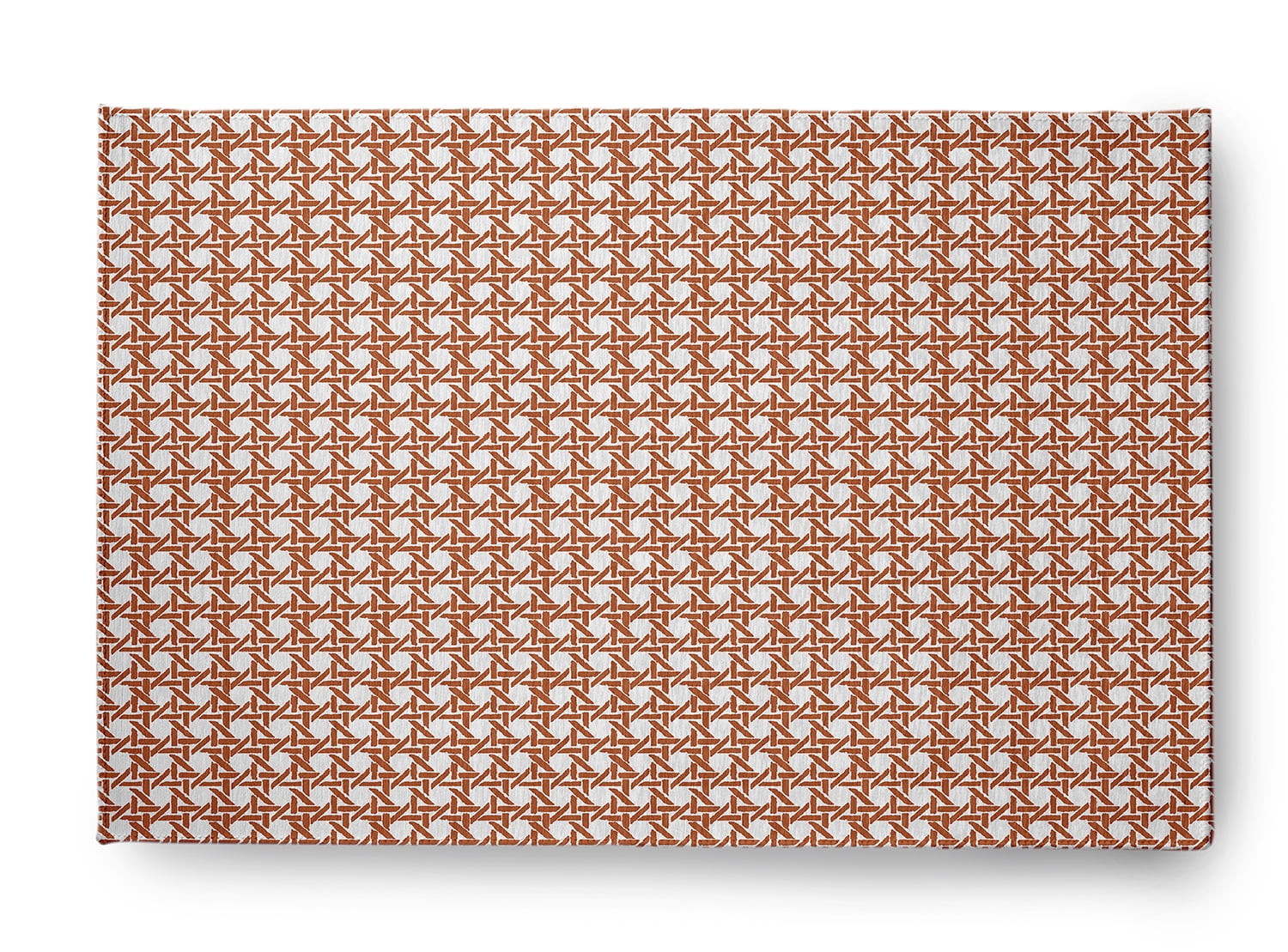 Simply Daisy 3' x 5' Nutmeg Rattan Geometric Rug