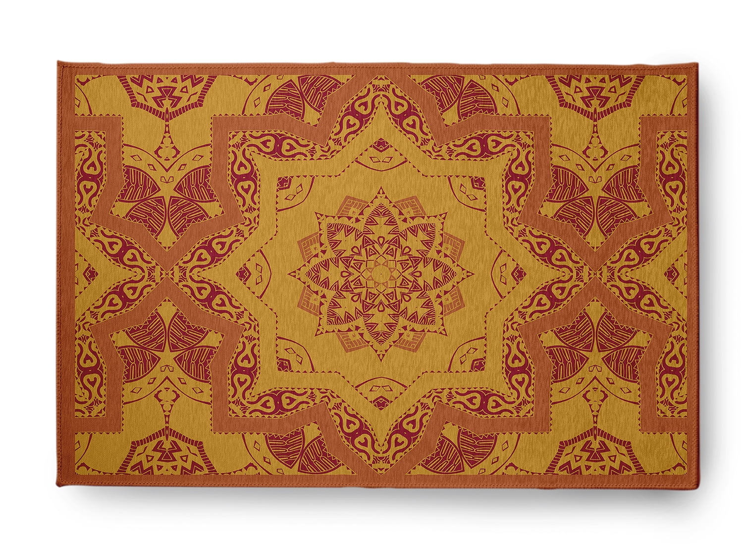 Simply Daisy 3' x 5' Nutmeg Shawl Indoor/outdoor Rug
