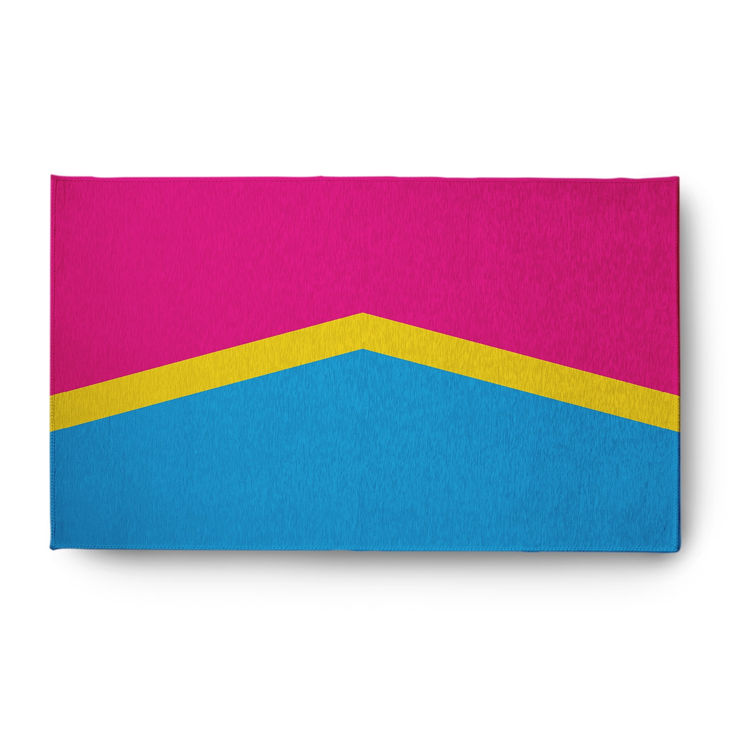 Simply Daisy 3' x 5' Pansexual Chevron Pansexual Chevron Chenille Indoor/Outdoor Rug