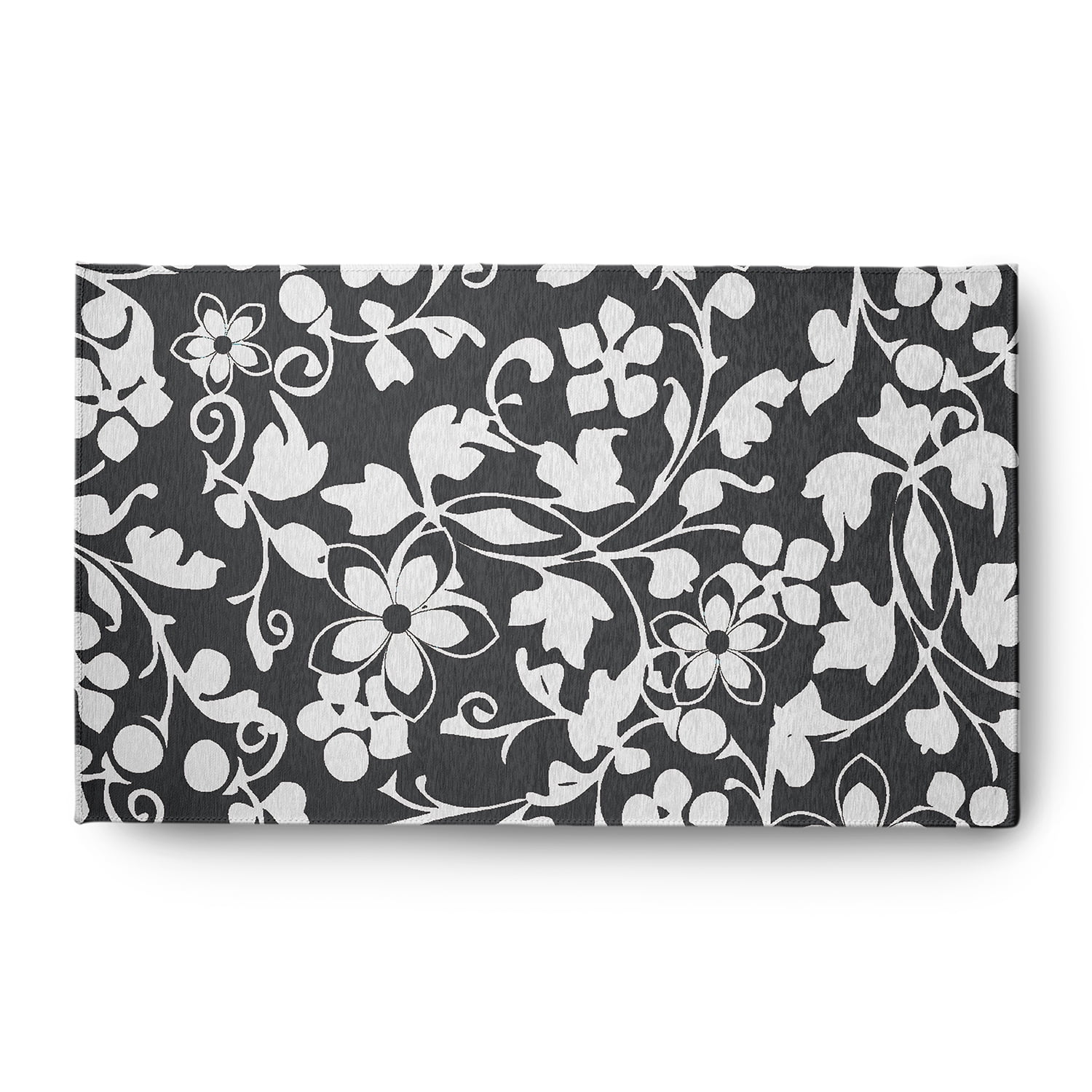 Simply Daisy 3' x 5' Pepper Evelyn Spring Chenille Indoor/Outdoor Rug