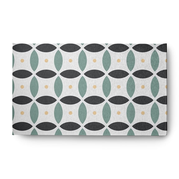 Simply Daisy 3' x 5' Pepper Geometric Spring Chenille Indoor/Outdoor Rug