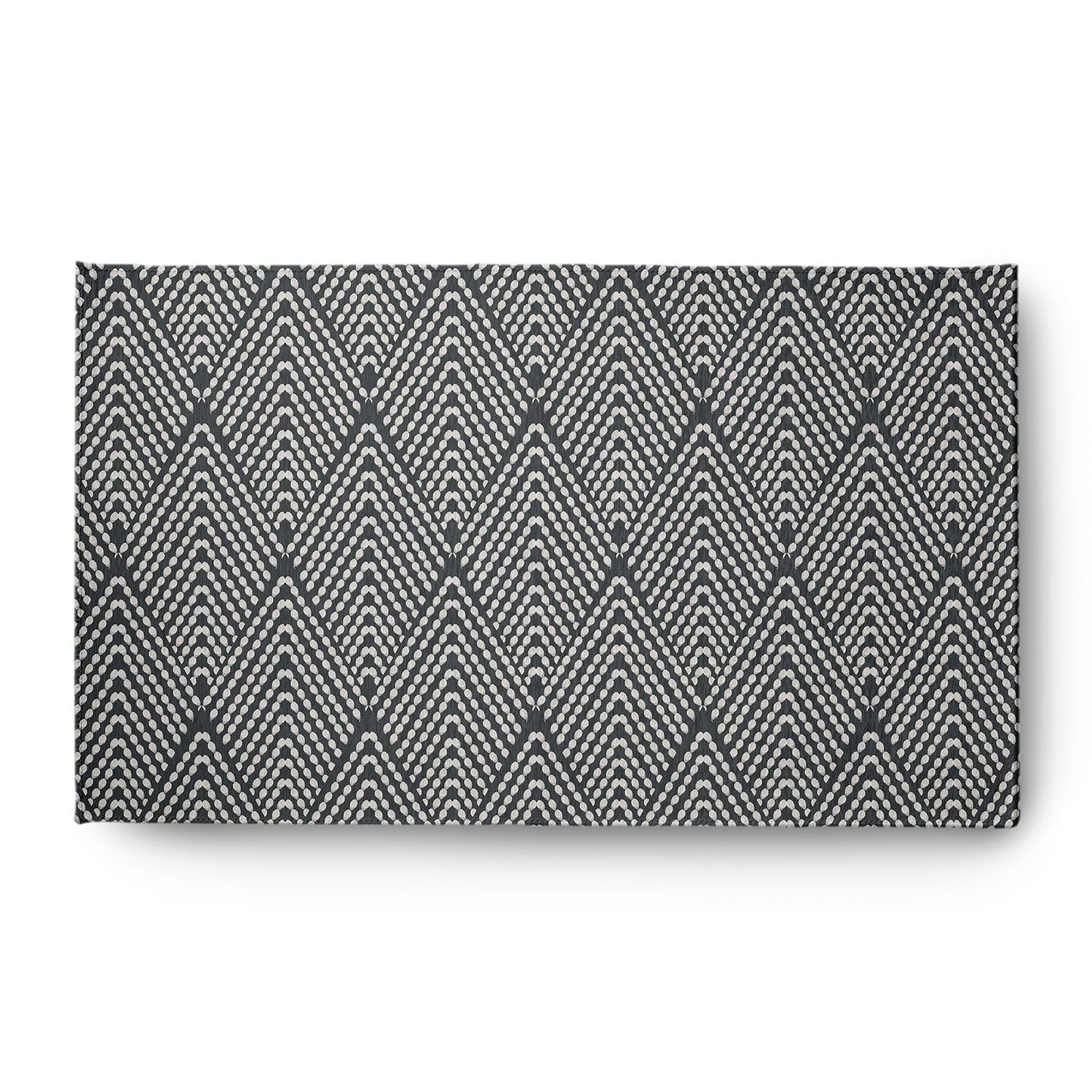 Simply Daisy 3' x 5' Pepper Lifeflor Diamond Spring Chenille Indoor/Outdoor Rug