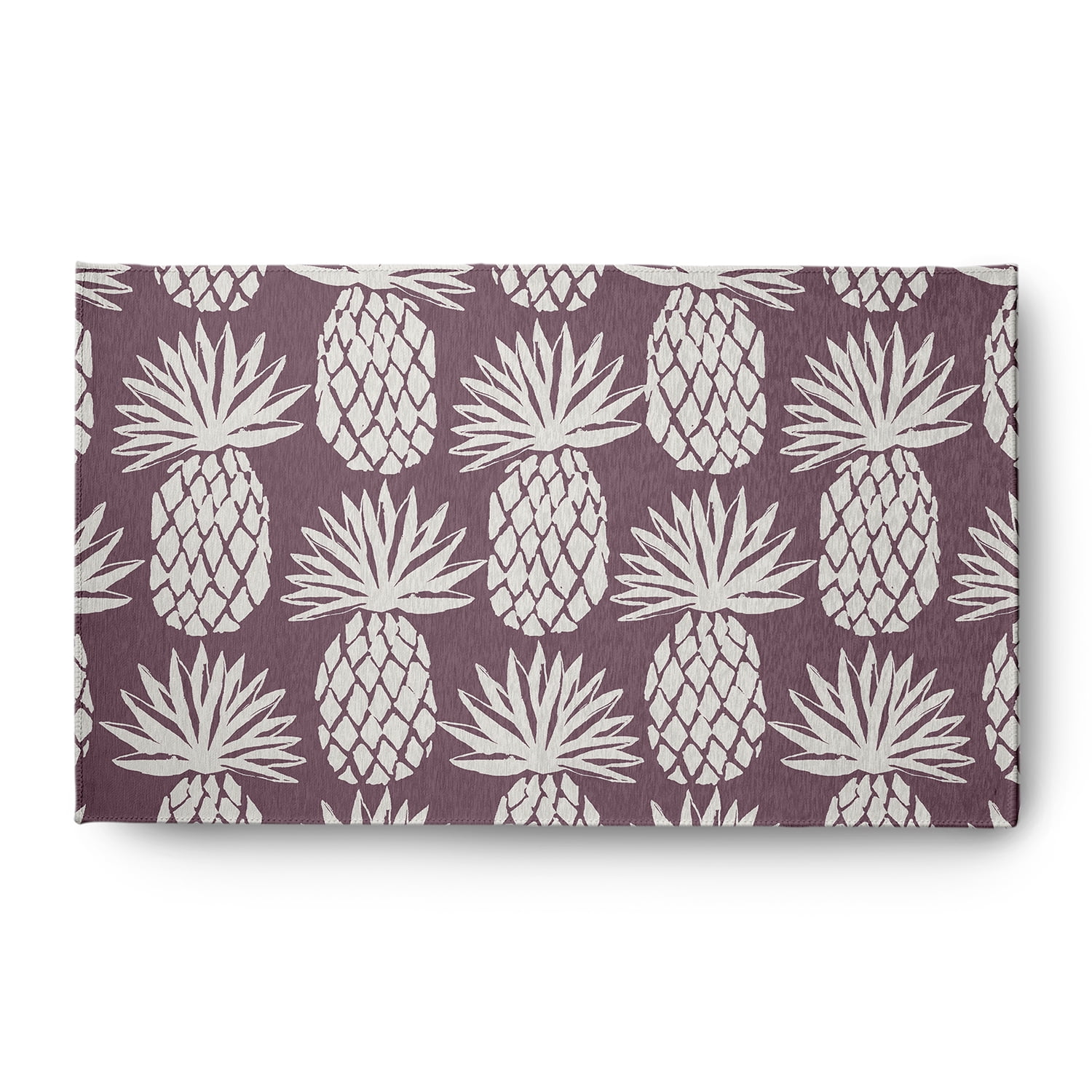 Simply Daisy 3' x 5' Pineapple Pattern Chenille Rug, Dusty Purple
