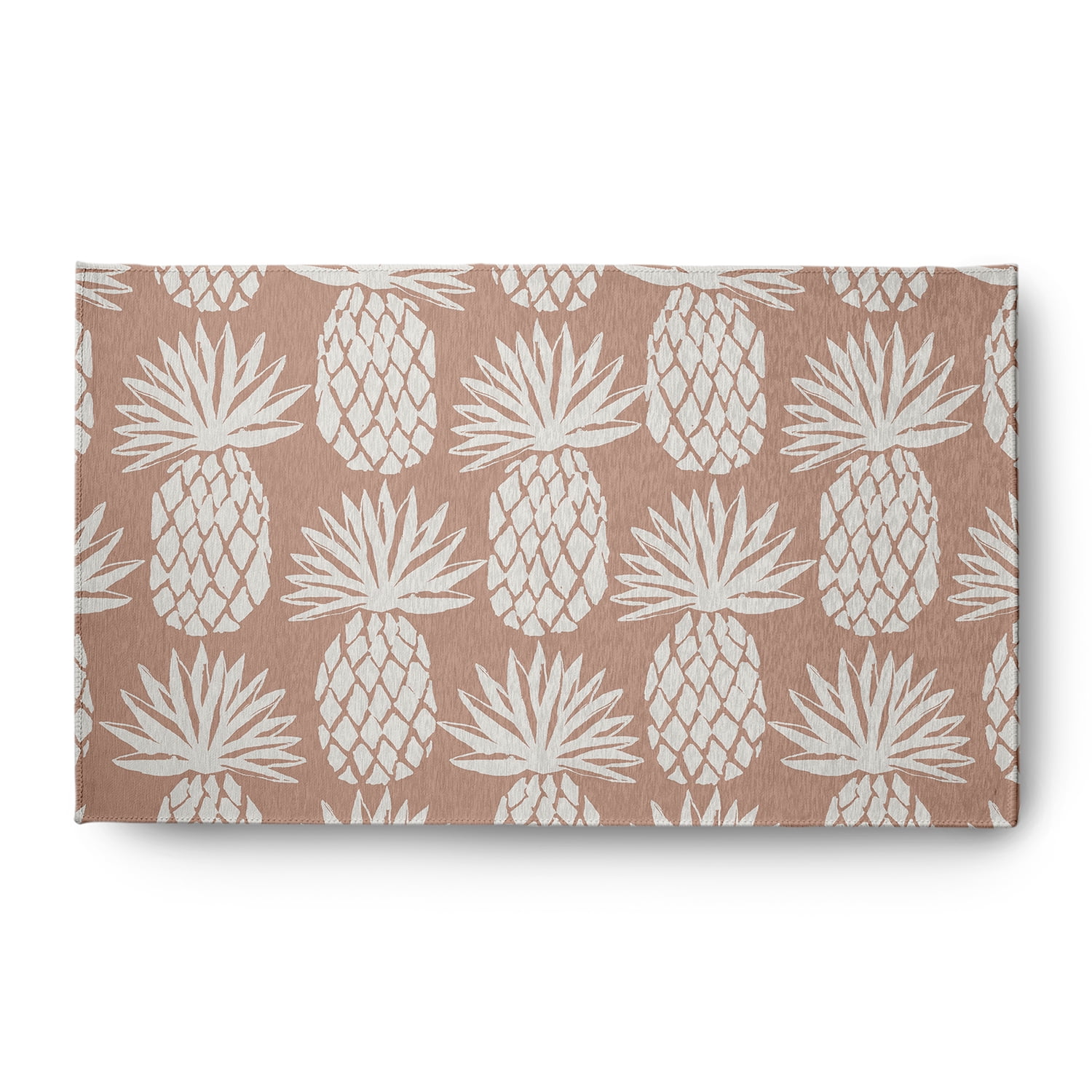 Simply Daisy 3' x 5' Pineapple Pattern Chenille Rug, Mauve
