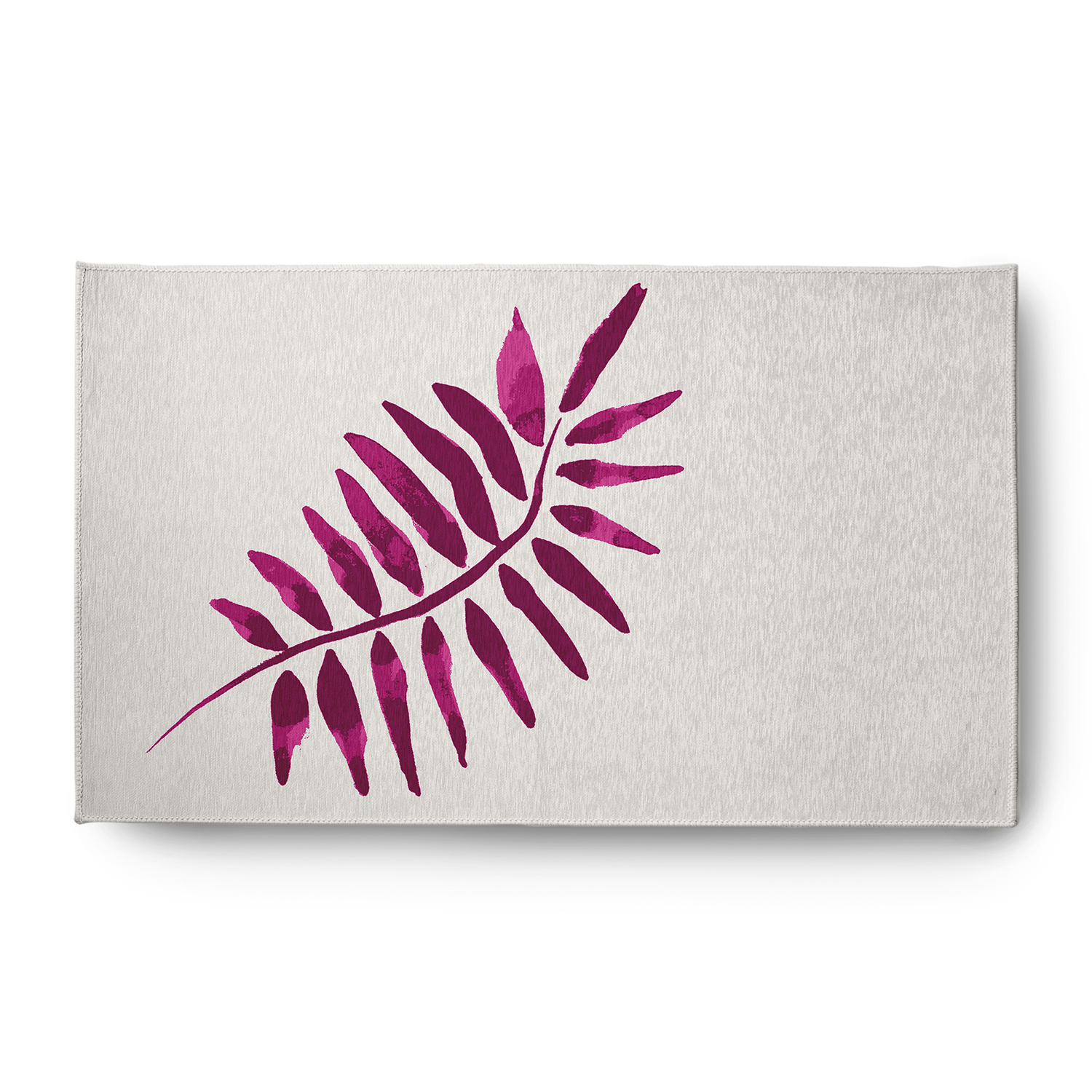 Simply Daisy 3' x 5' Purple Frond 2 Spring Chenille Indoor/Outdoor Rug