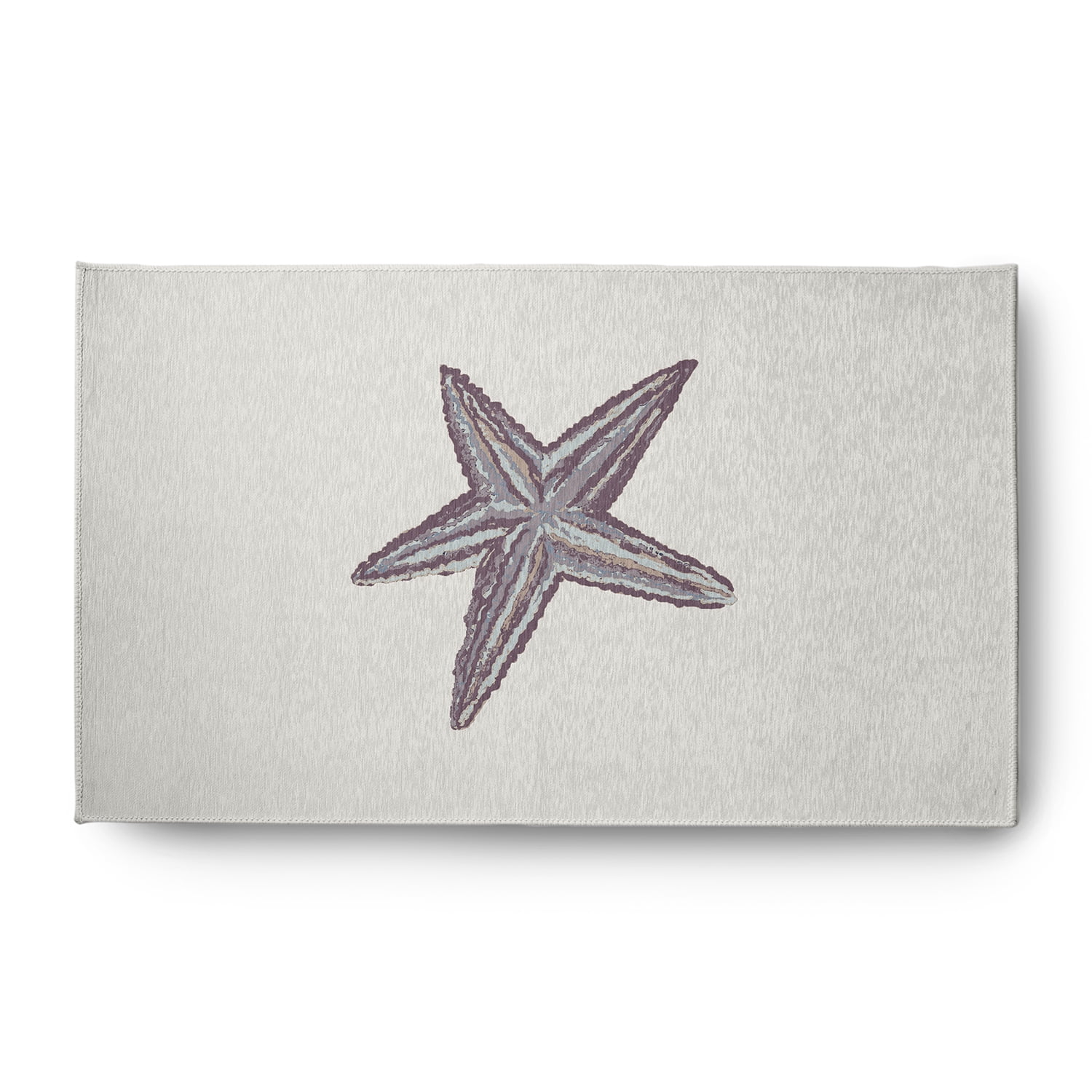 Simply Daisy 3' x 5' Starfish Nautical Chenille Rug, Dusty Purple