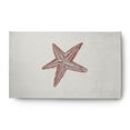 thumbnail image 1 of Simply Daisy 3' x 5' Starfish Nautical Chenille Rug, Ligonberry Red, 1 of 4