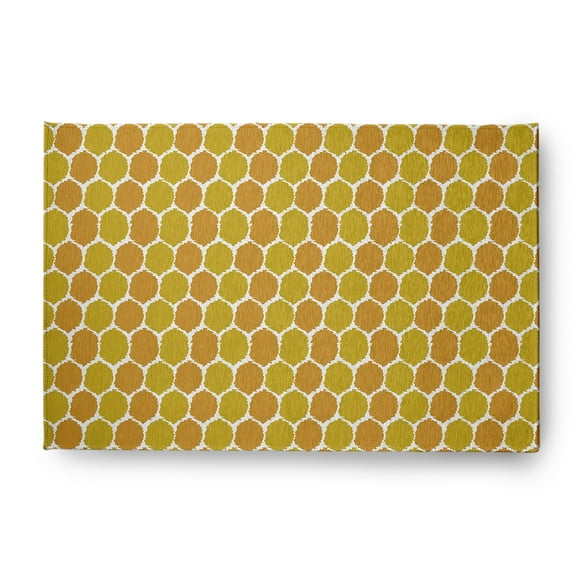 Simply Daisy 3' x 5' Sunny Mustard Geometric Rug