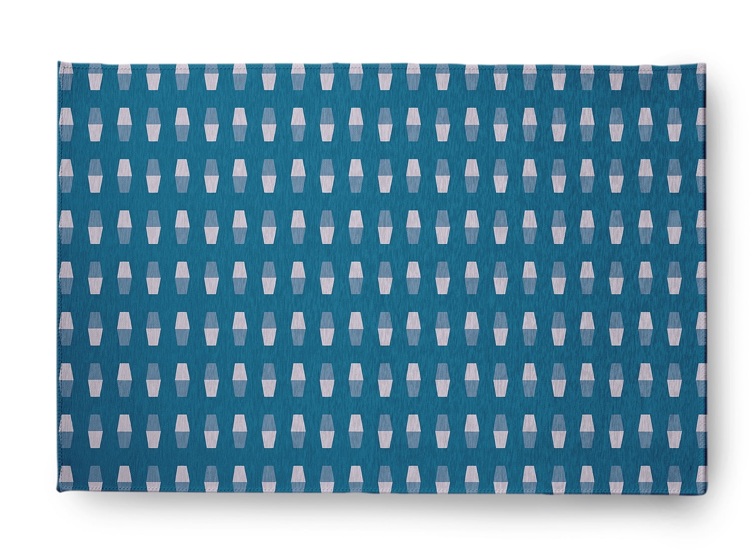Simply Daisy 3' x 5' Unreal Teal Bowling Pins Rug