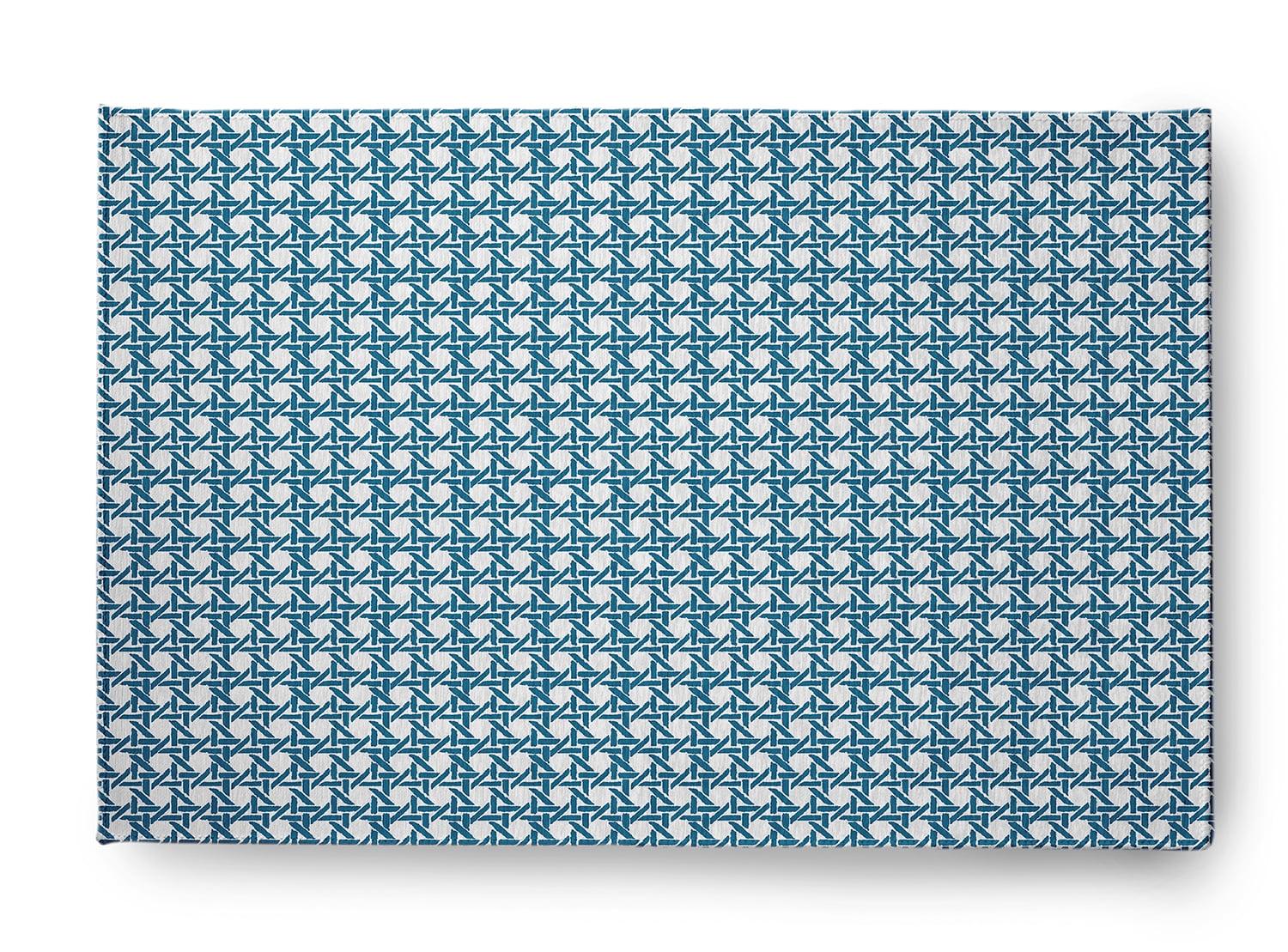 Simply Daisy 3' x 5' Unreal Teal Rattan Geometric Rug